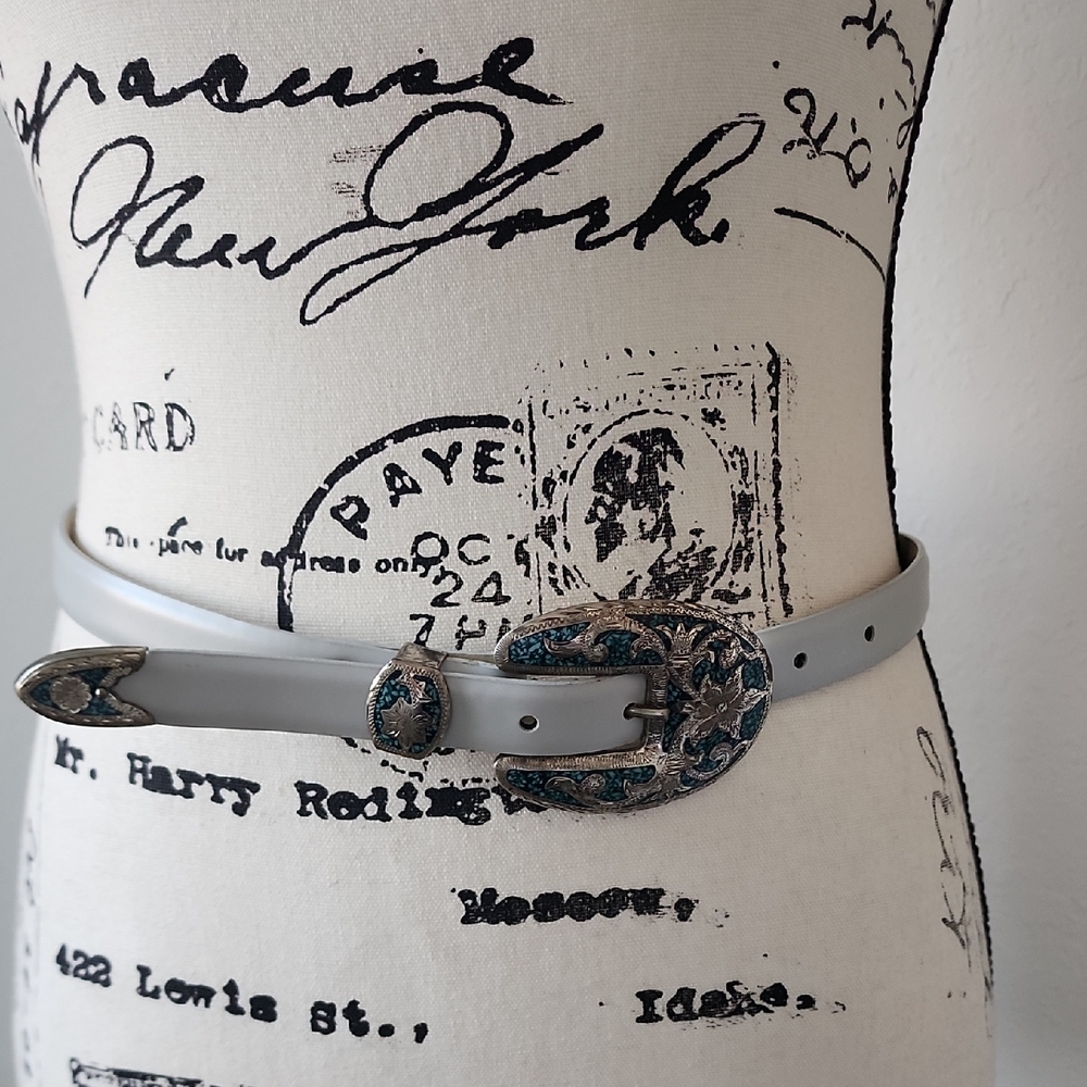 Vintagev BERES GERMAN SILVER MEXICO BELT